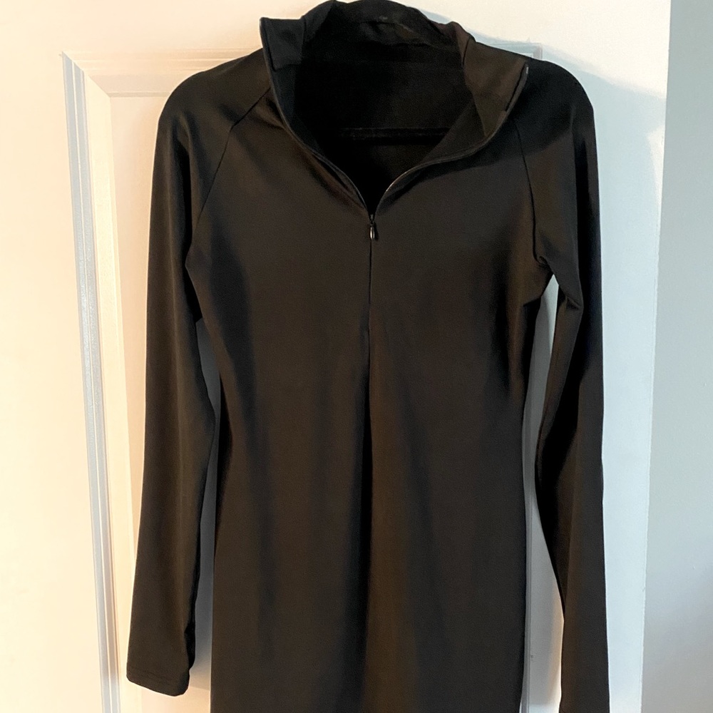 Half zip bodycon dress